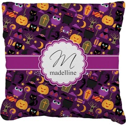 Halloween Faux-Linen Throw Pillow 26" (Personalized)