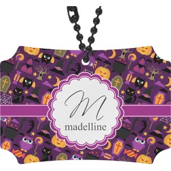 Halloween Rear View Mirror Ornament (Personalized)