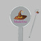 Halloween Clear Plastic 7" Stir Stick - Round - Closeup