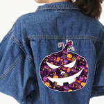 Halloween Twill Iron On Patch - Custom Shape - 3XL - Set of 4