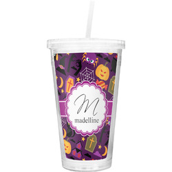 Halloween Double Wall Tumbler with Straw (Personalized)