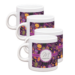 Halloween Single Shot Espresso Cups - Set of 4 (Personalized)