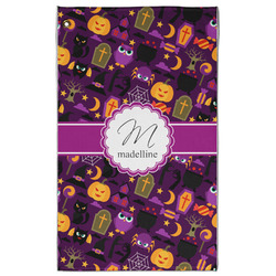 Halloween Golf Towel - Poly-Cotton Blend - Large w/ Name and Initial