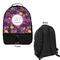 Halloween Large Backpack - Black - Front & Back View