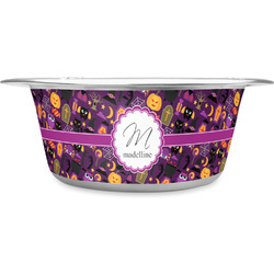 Halloween Stainless Steel Dog Bowl - Small (Personalized)