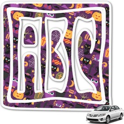 Halloween Monogram Car Decal (Personalized)