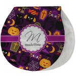 Halloween Burp Pad - Velour w/ Name and Initial