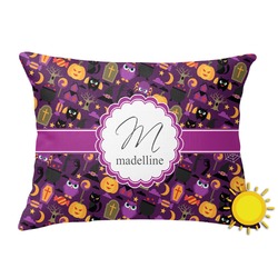 Halloween Outdoor Throw Pillow (Rectangular) (Personalized)