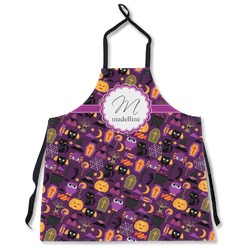 Halloween Apron Without Pockets w/ Name and Initial