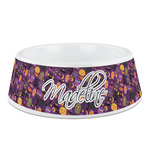 Halloween Plastic Dog Bowl - Medium (Personalized)