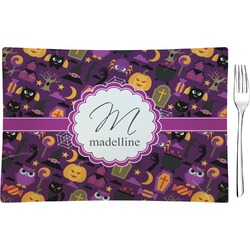 Halloween Glass Rectangular Appetizer / Dessert Plate (Personalized)