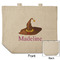 Halloween Reusable Cotton Grocery Bag - Front & Back View