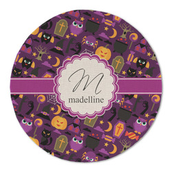 Halloween Round Linen Placemat - Single Sided (Personalized)