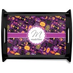 Halloween Black Wooden Tray - Large (Personalized)