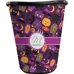 Halloween Waste Basket - Single Sided (Black) (Personalized)