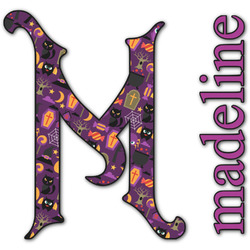Halloween Name & Initial Decal - Up to 18"x18" (Personalized)