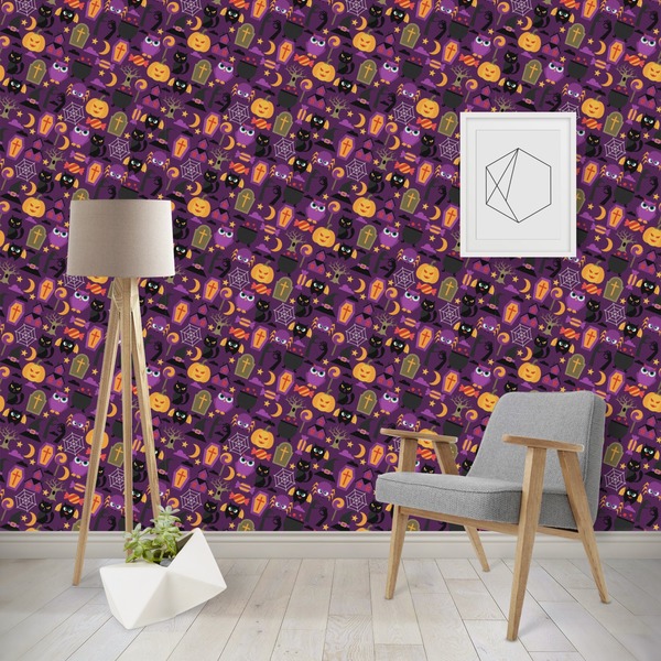 Custom Halloween Wallpaper & Surface Covering (Peel & Stick - Repositionable)