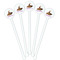 Halloween White Plastic 5.5" Stir Stick - Fan View