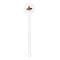 Halloween White Plastic 5.5" Stir Stick - Round - Single Stick