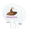 Halloween White Plastic 5.5" Stir Stick - Single Sided - Round - Front & Back