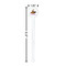 Halloween White Plastic 7" Stir Stick - Round - Dimensions