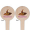 Halloween Wooden 4" Food Pick - Round - Double Sided - Front & Back