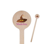 Halloween 7.5" Round Wooden Stir Sticks - Single Sided (Personalized)