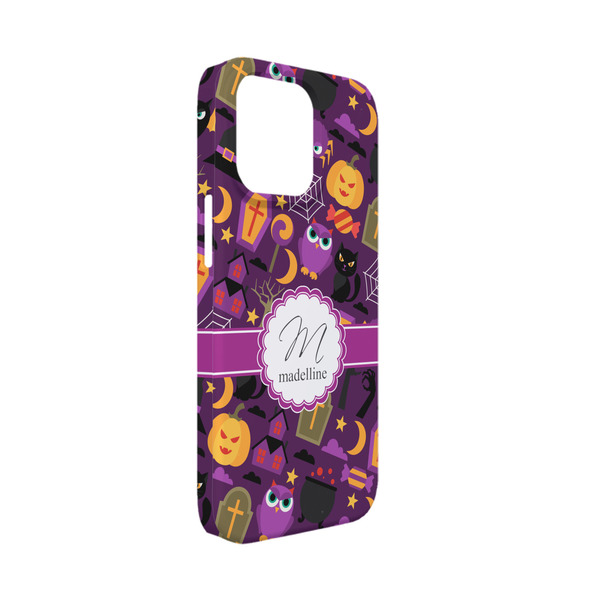 Custom Halloween iPhone Case - Plastic - iPhone 13 Mini (Personalized)