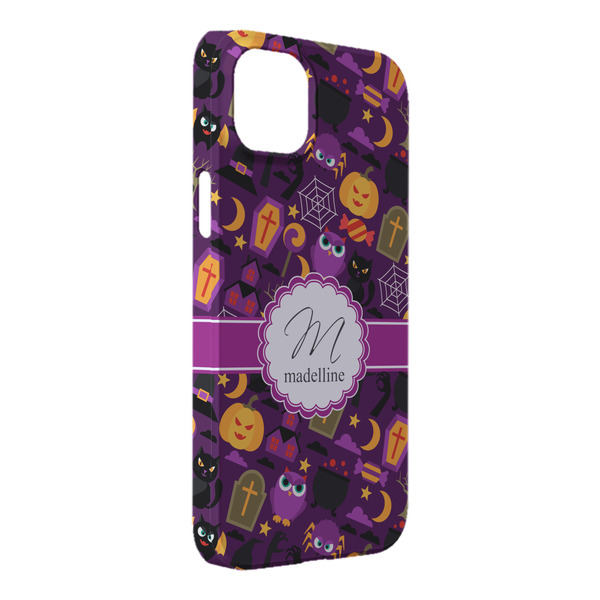 Custom Halloween iPhone Case - Plastic - iPhone 14 Plus (Personalized)