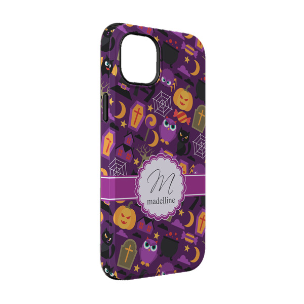 Custom Halloween iPhone Case - Rubber Lined - iPhone 14 Pro (Personalized)