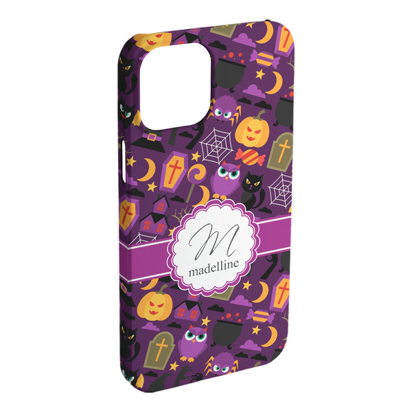 Custom Halloween iPhone Case - Plastic - iPhone 15 Plus (Personalized)