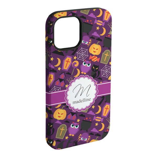 Custom Halloween iPhone Case - Rubber Lined - iPhone 15 Plus (Personalized)