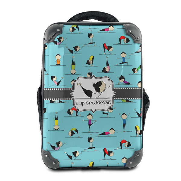 Custom Yoga Poses 15" Hard Shell Backpack (Personalized)