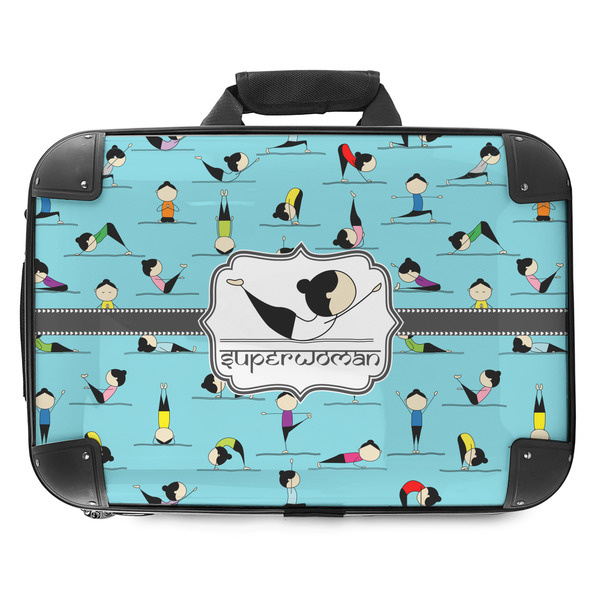 Custom Yoga Poses Hard Shell Briefcase - 18" (Personalized)