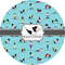 Yoga Poses 2" Multipurpose Round Labels - Single Sticker