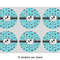 Yoga Poses 3" Multipurpose Round Labels - Sheet