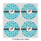 Yoga Poses 4" Multipurpose Round Labels - Sheet