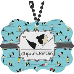 Yoga Poses Rear View Mirror Charm (Personalized)