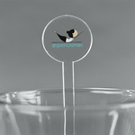 Yoga Poses 7" Round Plastic Stir Sticks - Clear (Personalized)