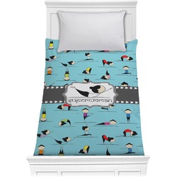Yoga Poses Comforter - Twin XL (Personalized)