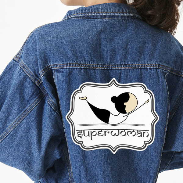 Custom Yoga Poses Twill Iron On Patch - Custom Shape - 3XL (Personalized)