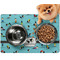 Yoga Poses Dog Food Mat - Small LIFESTYLE