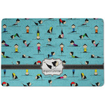 Yoga Poses Dog Food Mat w/ Name or Text