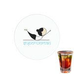 Yoga Poses Printed Drink Topper - 1.5" (Personalized)