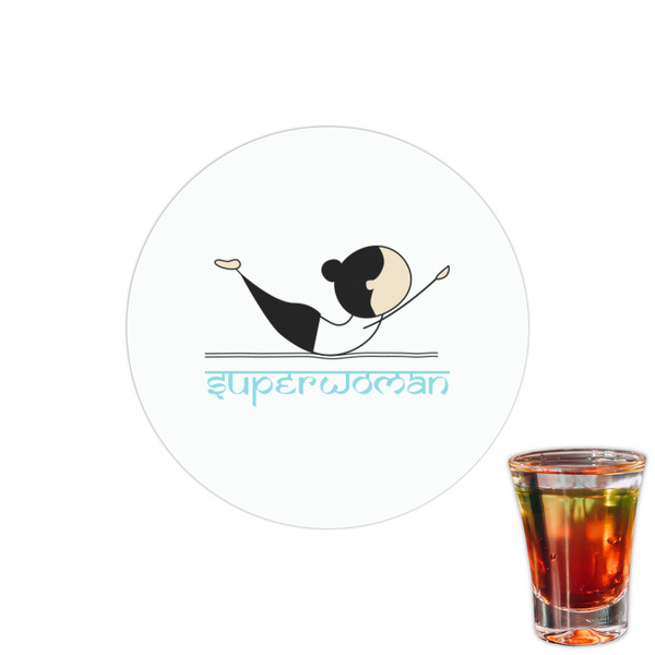 Custom Yoga Poses Printed Drink Topper - 1.5" (Personalized)