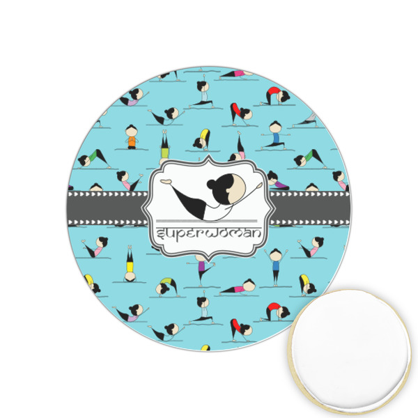 Custom Yoga Poses Printed Cookie Topper - 1.25" (Personalized)