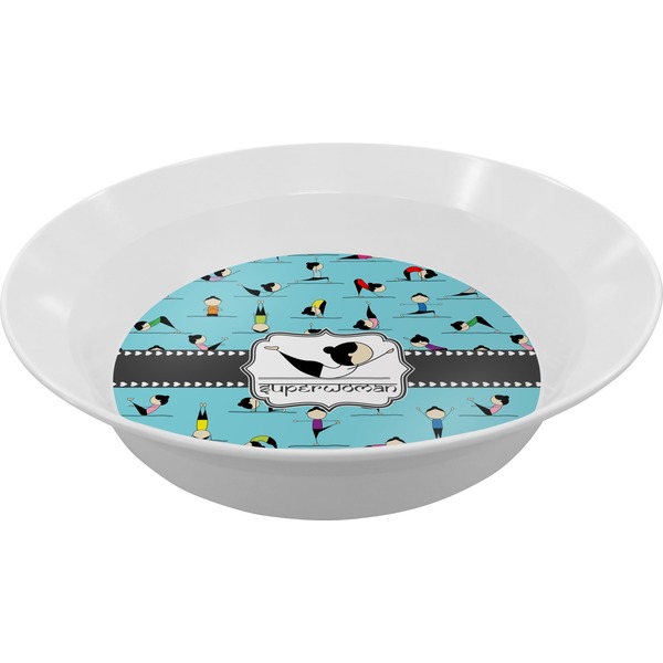 Custom Yoga Poses Melamine Bowl (Personalized)