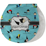 Yoga Poses Burp Pad - Velour w/ Name or Text