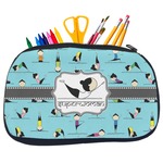 Yoga Poses Neoprene Pencil Case - Medium w/ Name or Text