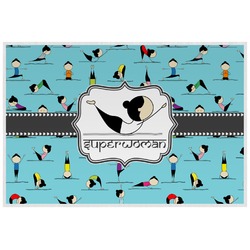 Yoga Poses Laminated Placemat w/ Name or Text